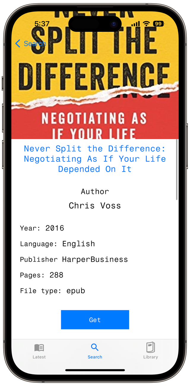 Cometbooks iOS Screenshot 6