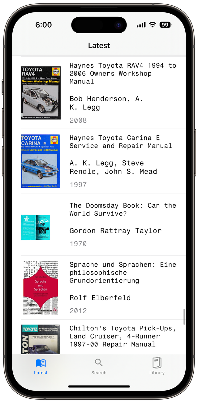 Cometbooks iOS Screenshot 4